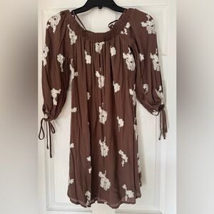 Endless Rose Chocolate Dress with Cream Lace